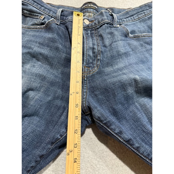Lucky Brand Jeans Mens 38x32 221 Original Straight Denim Blue Jeans - Picture 14 of 14